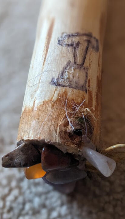 CHALICE WELL POWER WAND close up